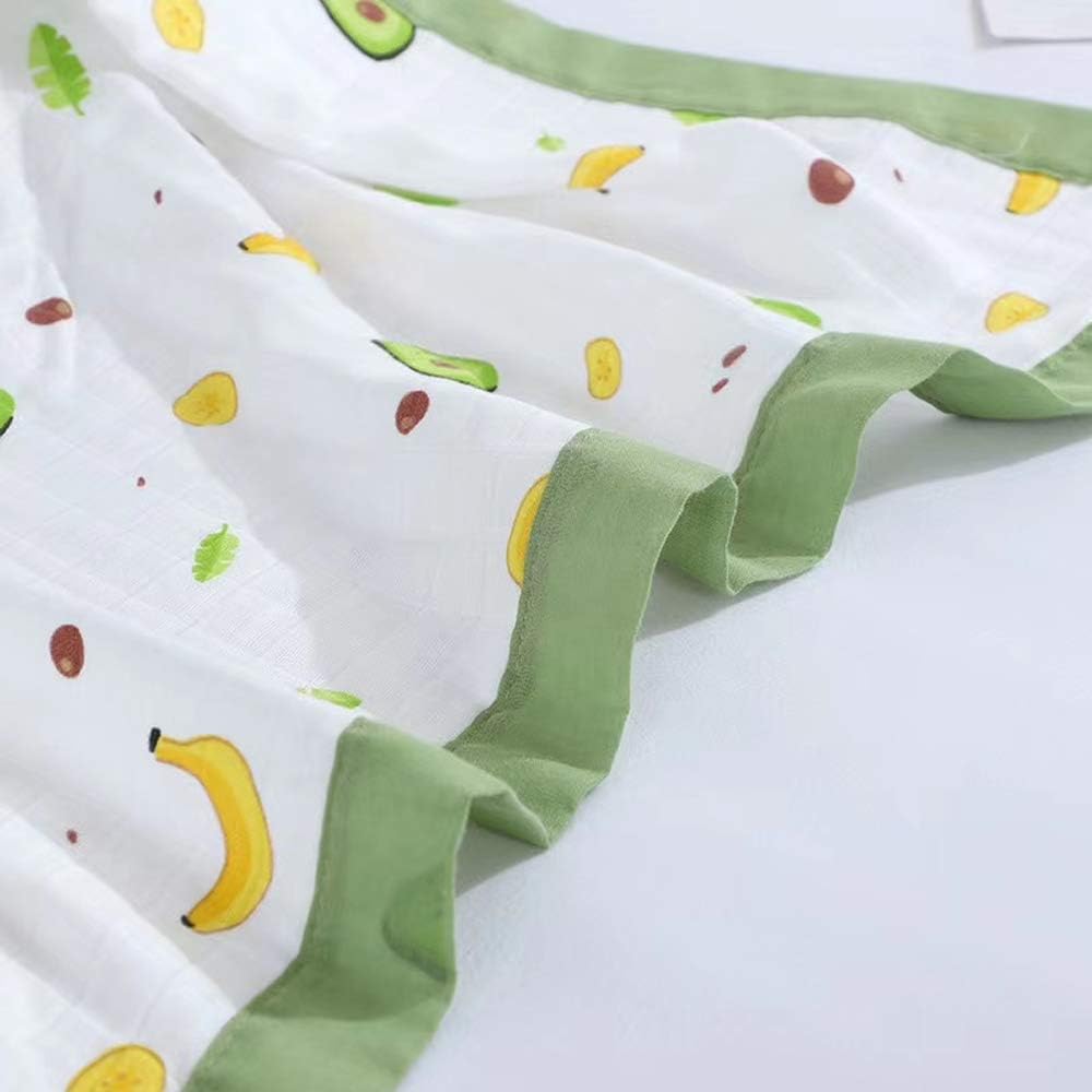 Avocado & Banana – 6 Layers Muslin Blanket – 100% Organic Cotton