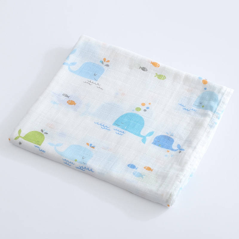 Ocean Friends - Bundle Deal - Muslin Blanket, Swaddle Wrap & Burp Cloth