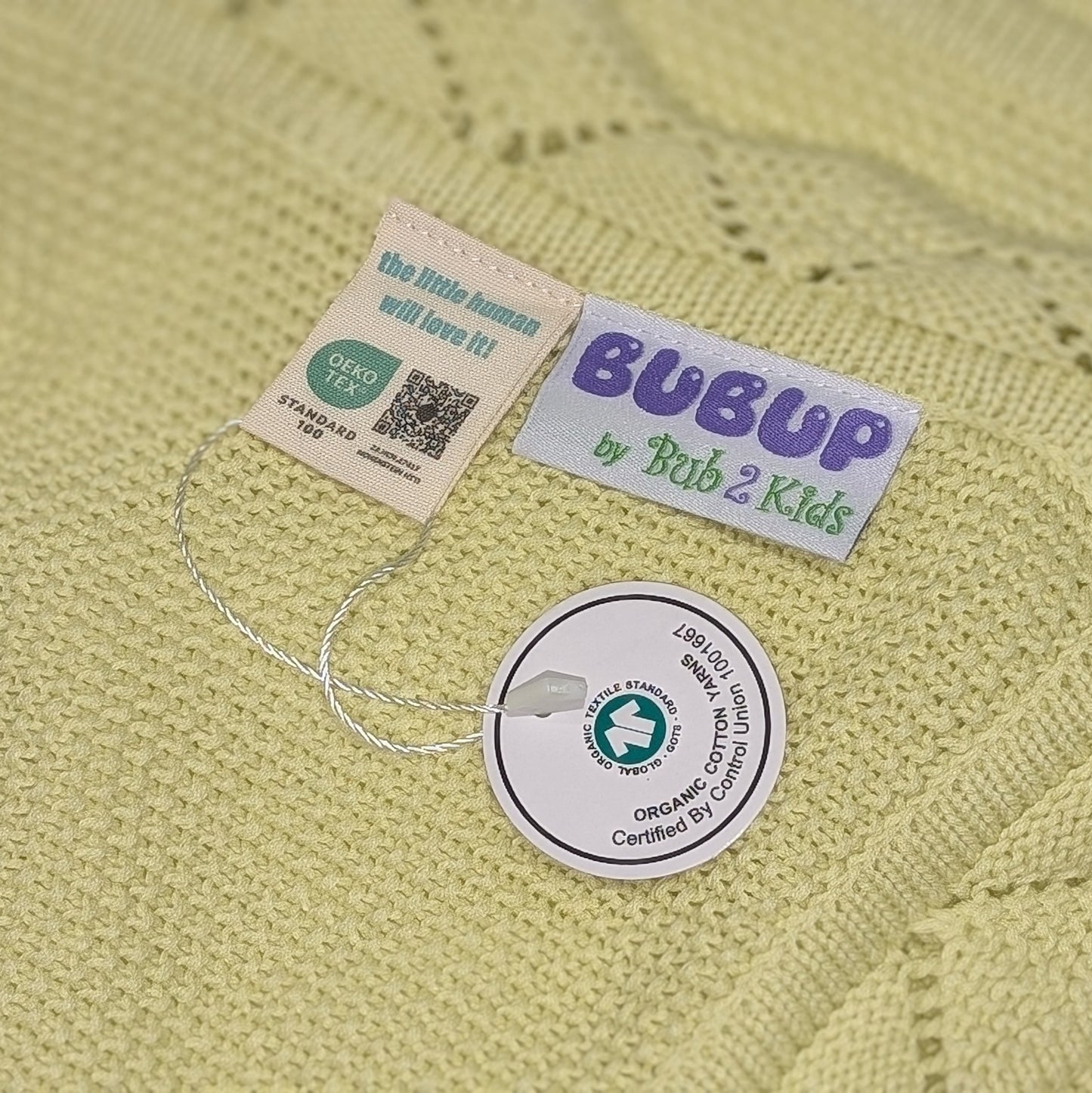 Apple Green Knitted Blanket & Security Comforter Set - Bubup by Bub2Kids