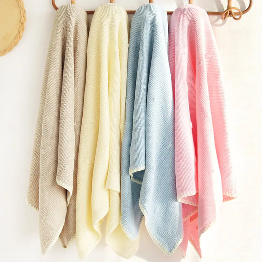 Brown – Premium Knitted Blanket – 100% Organic Cotton