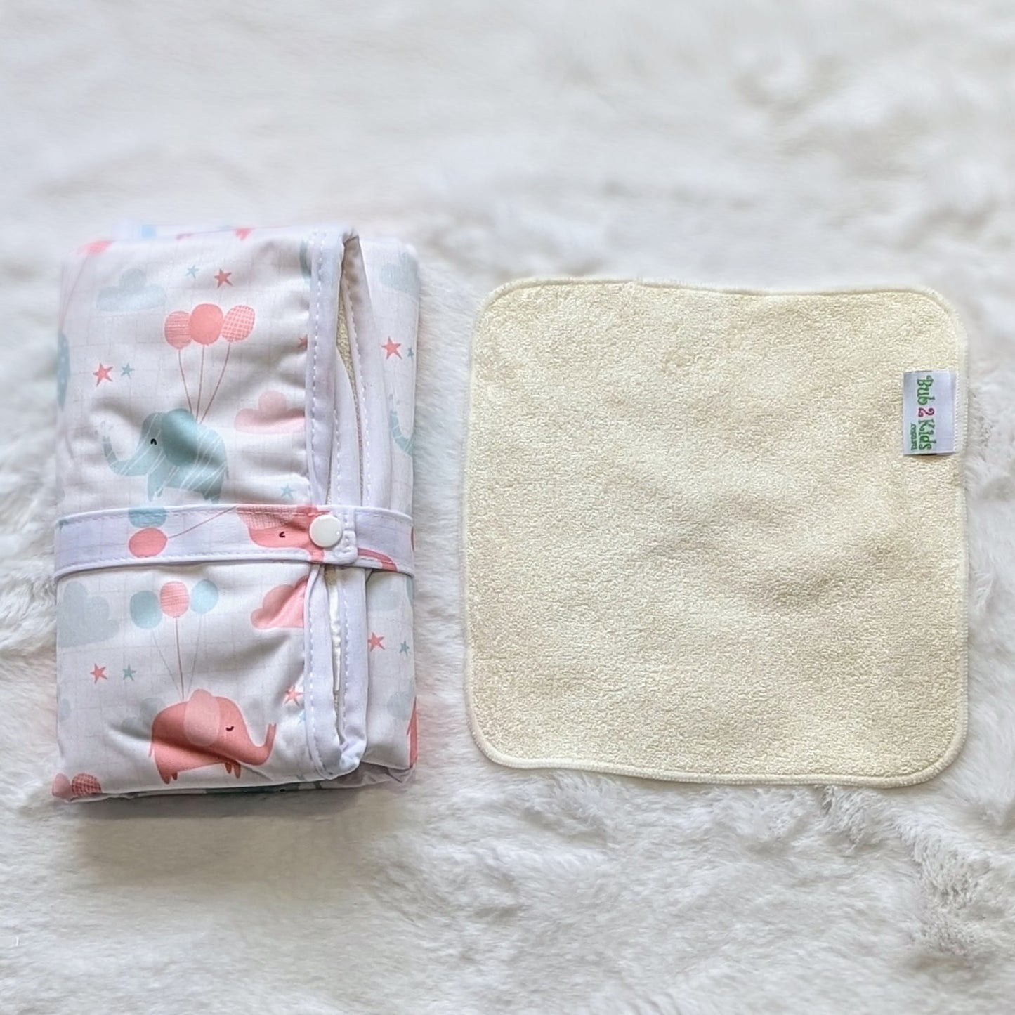 Elephant - Premium Nappy Change Mat Set