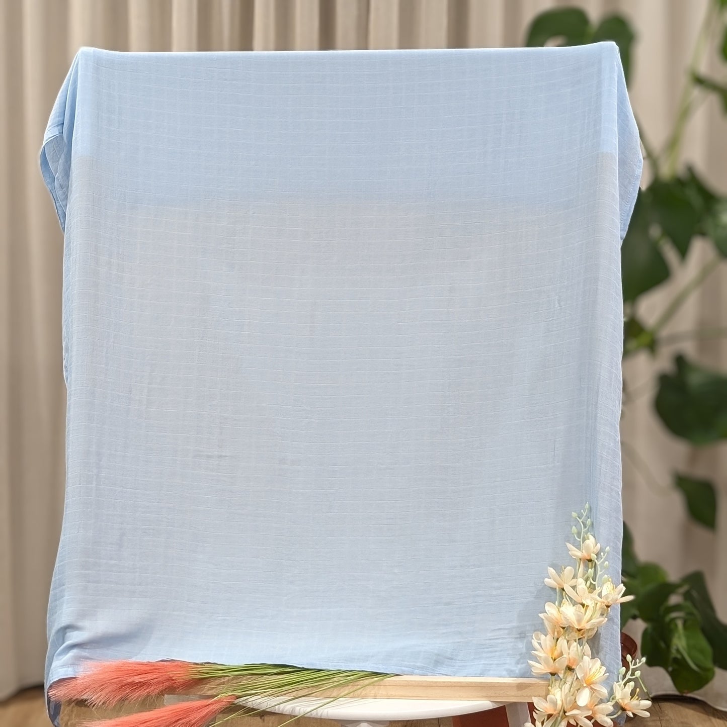 Light Blue – Muslin Wrap – Bamboo and Organic Cotton