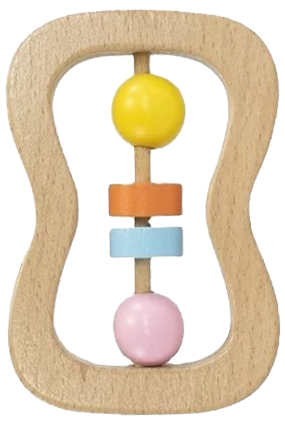Wooden Rattle Set - 4 Pcs