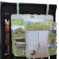 Cot and Nappy Storage Organiser - Neutral Green Colour