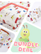 Vehicles - Bundle Deal - Muslin Blanket, Swaddle Wrap & Burp Cloth