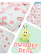 Peach & Little Bunny - Bundle Deal - Muslin Blanket, Swaddle Wrap & Burp Cloth