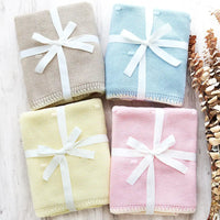 Brown – Premium Knitted Blanket – 100% Organic Cotton
