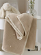 Brown – Premium Knitted Blanket – 100% Organic Cotton