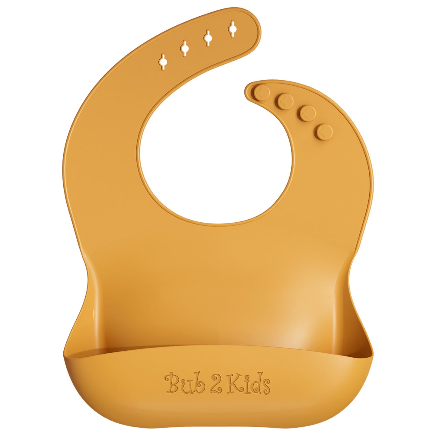 Silicone Bib with Food Catcher - Ginger Joy