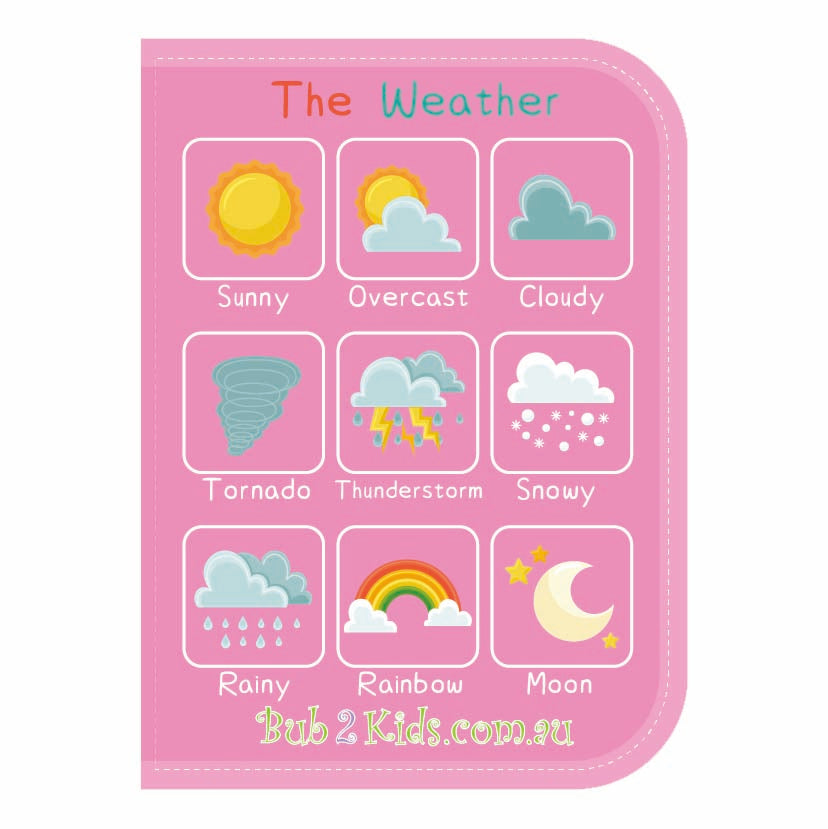 Felt Book Busy Board Montessori Book Toddler Early Learning Book - Unicorn