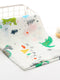 Dinosaur & Mountain – Muslin Wrap – 100% Organic Cotton