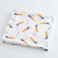 Carrot & Little Bunny – Muslin Wrap – 100% Organic Cotton