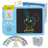 Talking Flash Cards & LCD Writing Tablet - 510 Words/ 255 Cards / 31 Themes - Blue