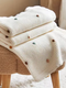 Milky White – Premium Knitted Blanket – 100% Organic Cotton