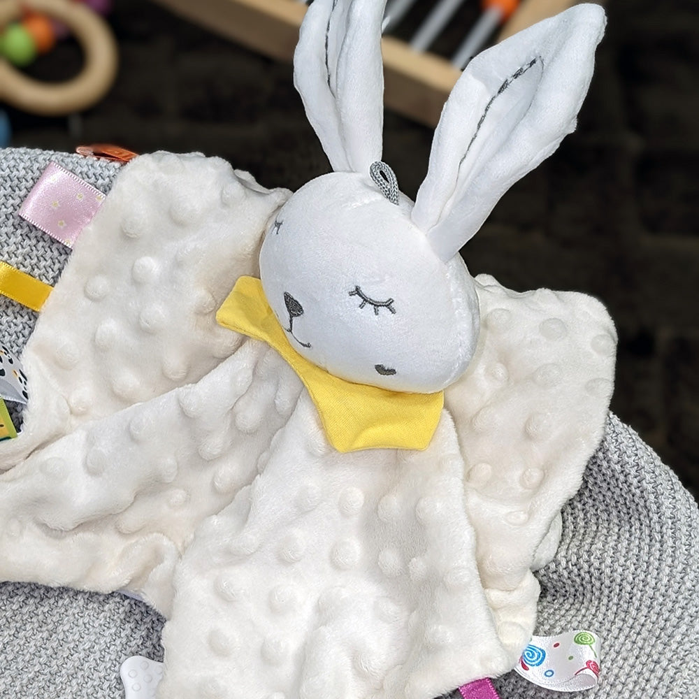 Premium Baby Security Comforter - Rabbit Off White