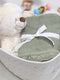 Sage – Knitted Blanket – 100% Organic Cotton