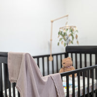 Lilac – Knitted Blanket – 100% Organic Cotton