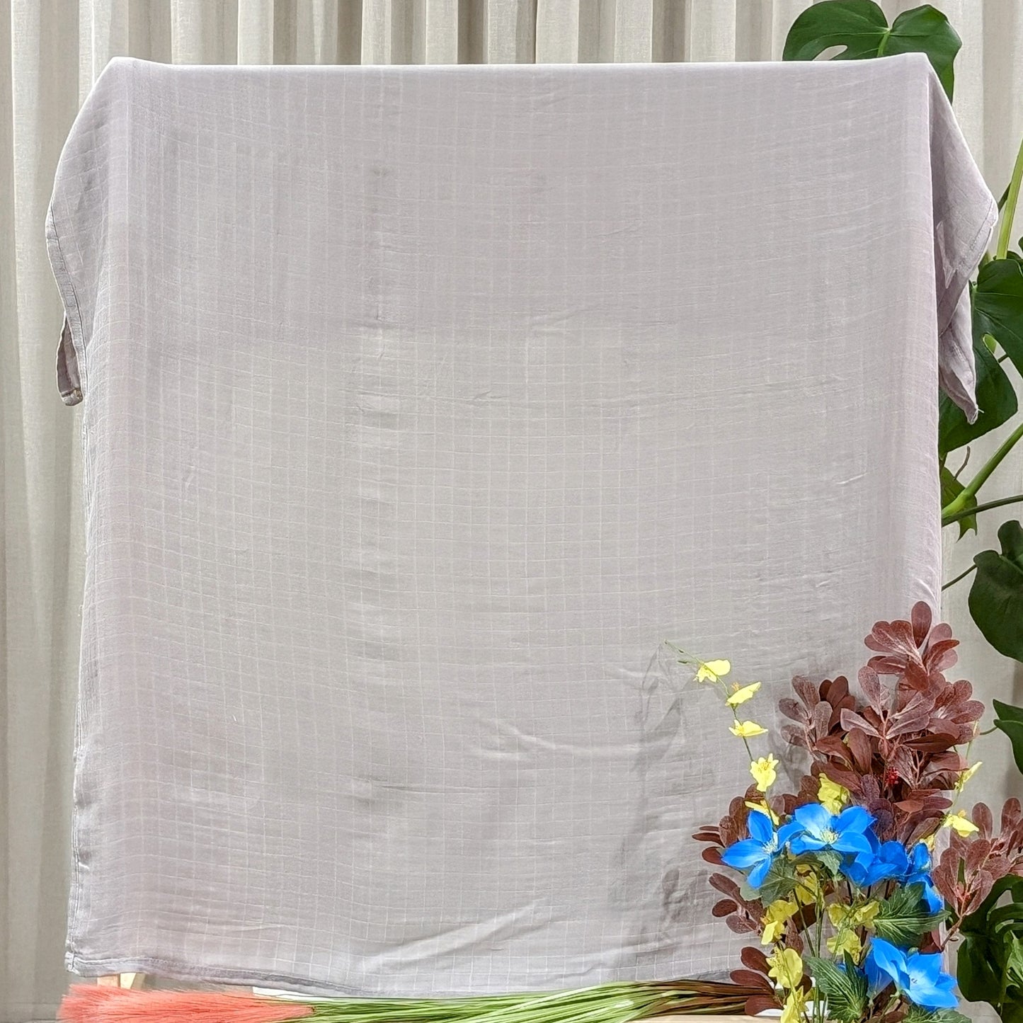 Light Grey – Muslin Wrap – Bamboo and Organic Cotton