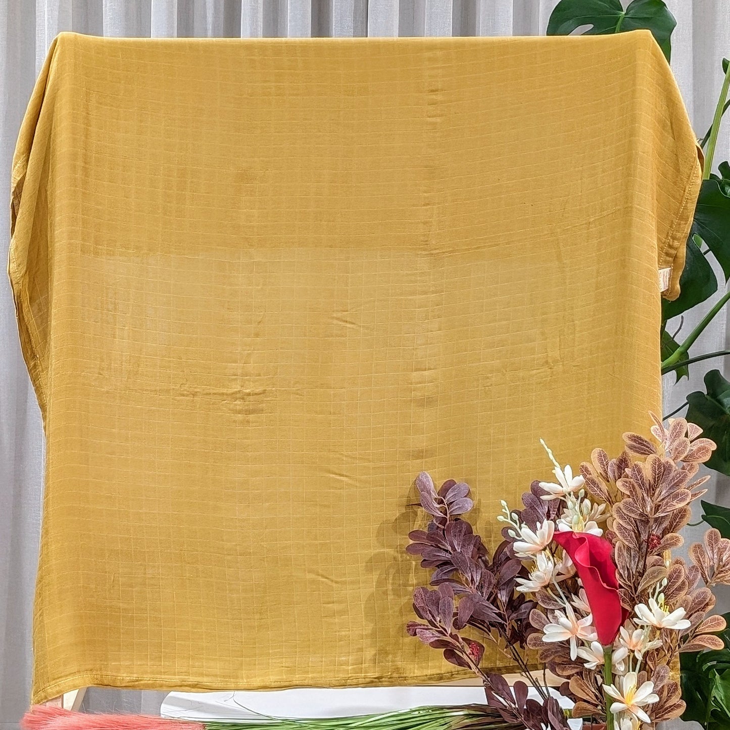 Mustard – Muslin Wrap – Bamboo and Organic Cotton