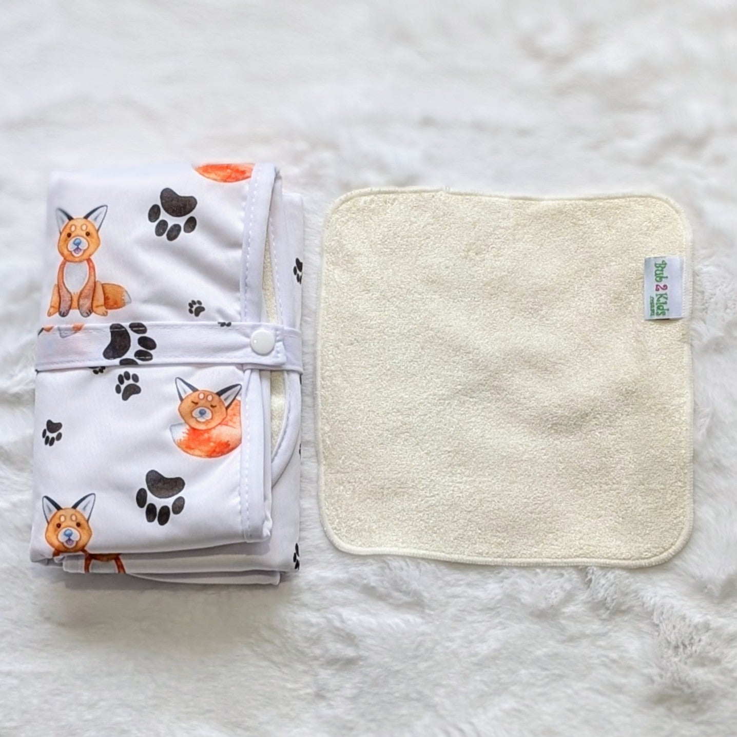 Pawsome Fox - Premium Nappy Change Mat Set