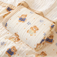 Cute Bear – 6 Layers Muslin Blanket – 100% Organic Cotton