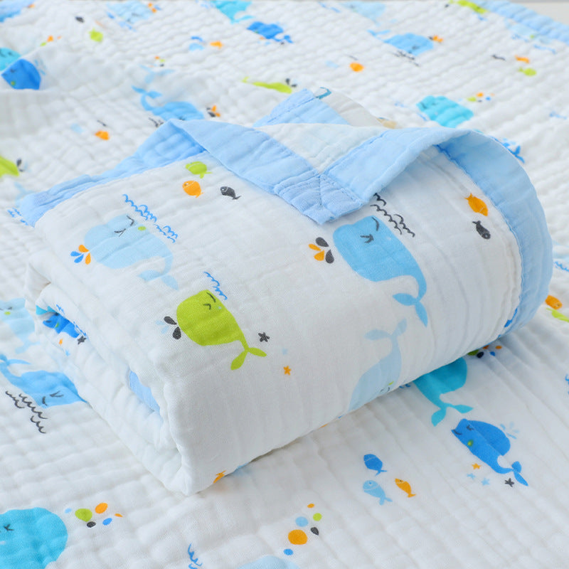 Ocean Friends – 6 Layers Muslin Blanket – 100% Organic Cotton