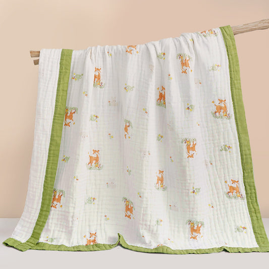 Deer, Oh Dear! - Bundle Deal - Muslin Blanket, Swaddle Wrap & Burp Cloth