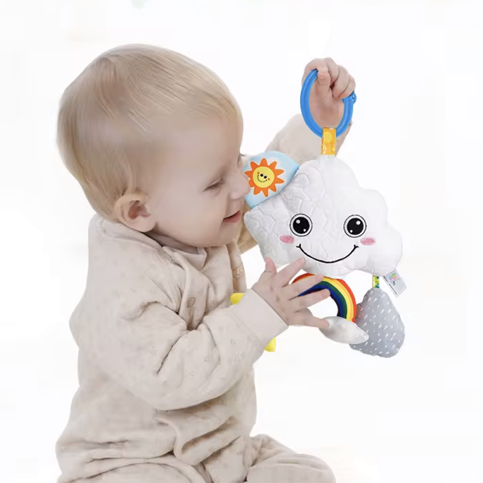 Premium Pull String Musical Hanging Toy - Cloud