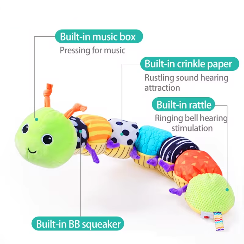 Sensory Rattle - Caterpillar