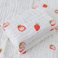 Strawberry – Muslin Wrap – 100% Organic Cotton