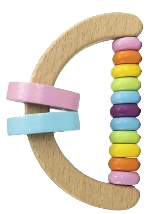 Wooden Rattle Set - 4 Pcs