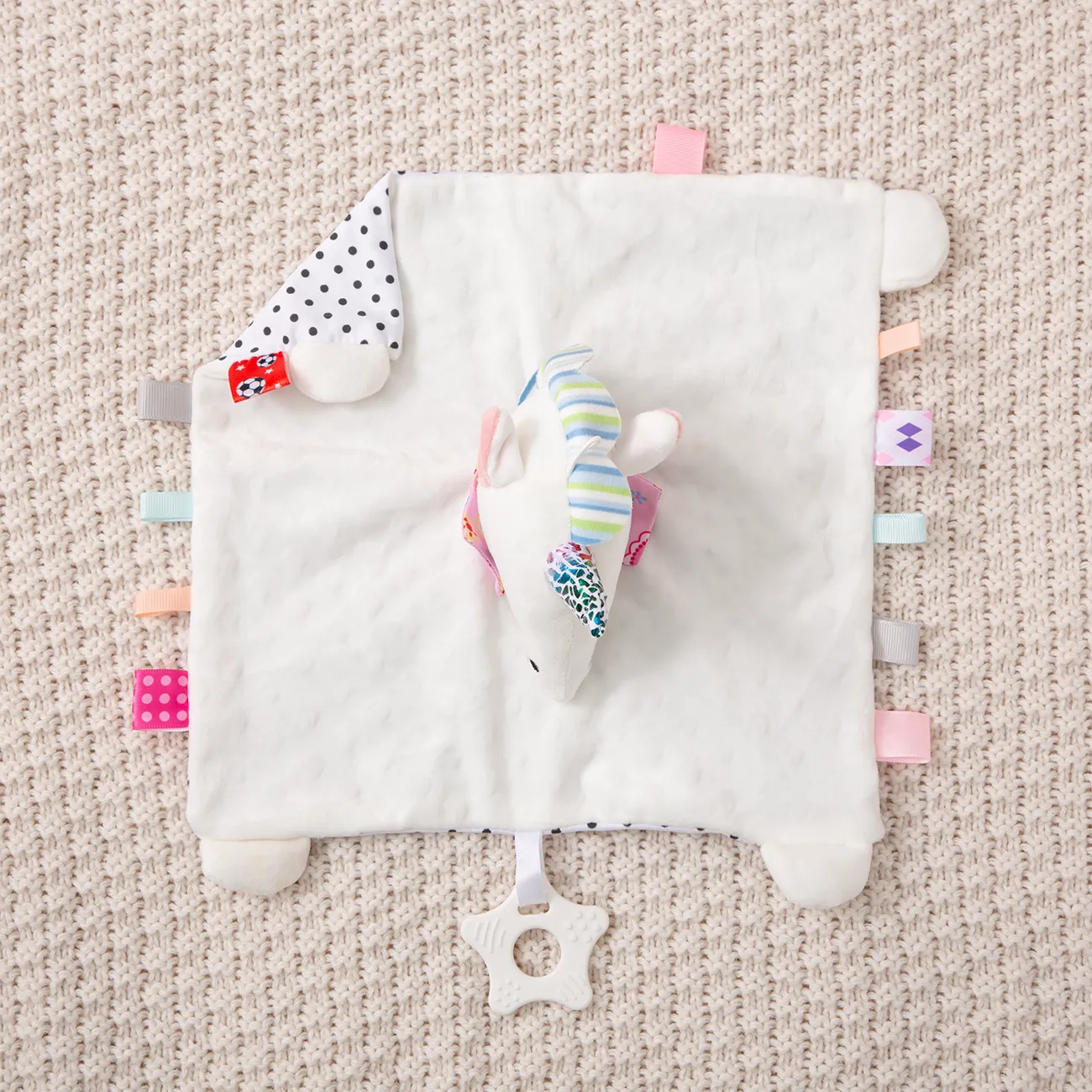 Premium Baby Security Comforter - Unicorn White