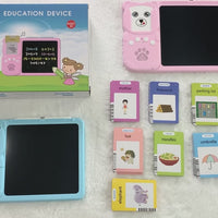 Talking Flash Cards & LCD Writing Tablet - 510 Words/ 255 Cards / 31 Themes - Blue